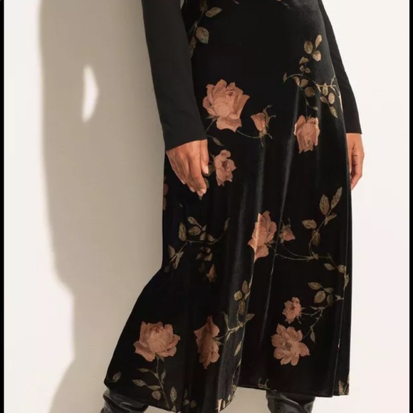 NWT Vince Autumnal Rose Velvet Slip Skirt 6 - Picture 4 of 9